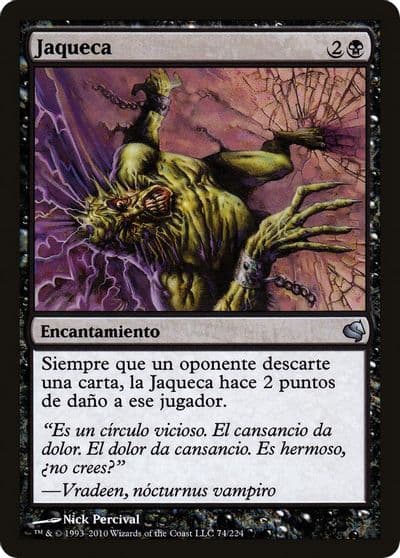 Megrim Spanish Jaqueca Magic Encyclopedia 2011 (Salvat) Magic card