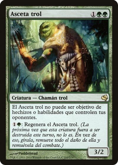 Troll Ascetic Spanish Asceta trol Magic Encyclopedia 2011 (Salvat) Magic card