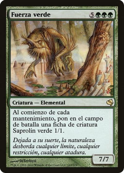 Verdant Force Spanish Fuerza verde Magic Encyclopedia 2011 (Salvat) Magic card