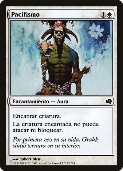 Pacifism Spanish Pacifismo Magic Encyclopedia 2011 (Salvat) Magic card