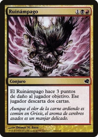 Blightning Spanish Ruinampago Magic Encyclopedia 2011 (Salvat) Magic card