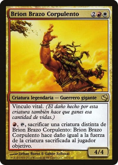 Brion Stoutarm Spanish Brion Brazo Corpulento Magic Encyclopedia 2011 (Salvat) Magic card
