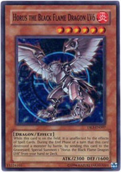 Horus the Black Flame Dragon LV6 Dark Revelation Volume 3 Yu-Gi-Oh! card