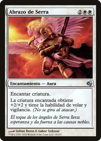 Serras Embrace Spanish Abrazo de Serra Magic Encyclopedia 2011 (Salvat) Magic card