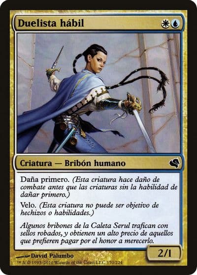 Deft Duelist Spanish Duelista habil Magic Encyclopedia 2011 (Salvat) Magic card