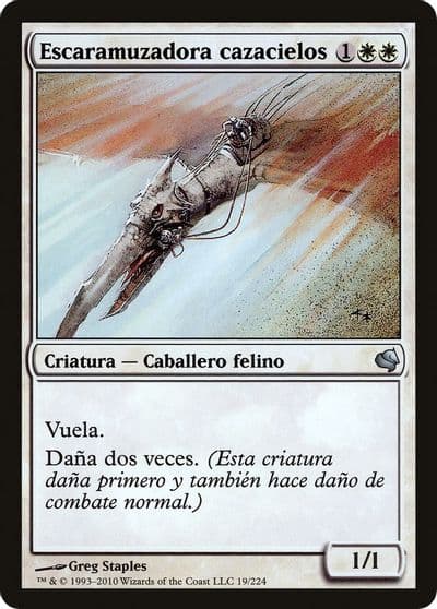 Skyhunter Skirmisher Spanish Escaramuzadora cazacielos Magic Encyclopedia 2011 (Salvat) Magic card