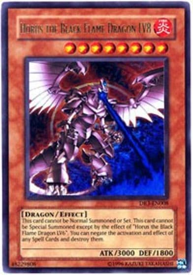 Horus the Black Flame Dragon LV8 Dark Revelation Volume 3 Yu-Gi-Oh! card
