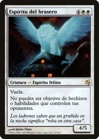 Spirit of the Hearth Spanish Espiritu del brasero Magic Encyclopedia 2011 (Salvat) Magic card