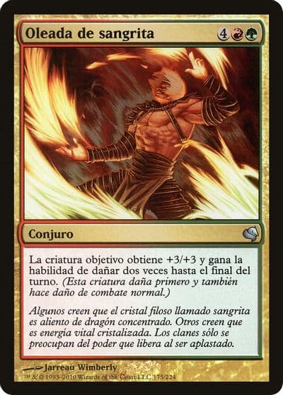 Sangrite Surge Spanish Oleada de sangrita Magic Encyclopedia 2011 (Salvat) Magic card