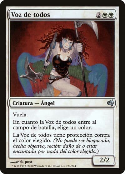 Voice of All Spanish Voz de todos Magic Encyclopedia 2011 (Salvat) Magic card