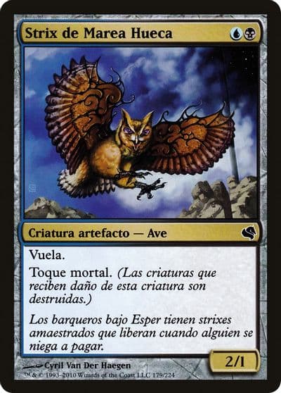 Tidehollow Strix Spanish Strix de Marea Hueca Magic Encyclopedia 2011 (Salvat) Magic card