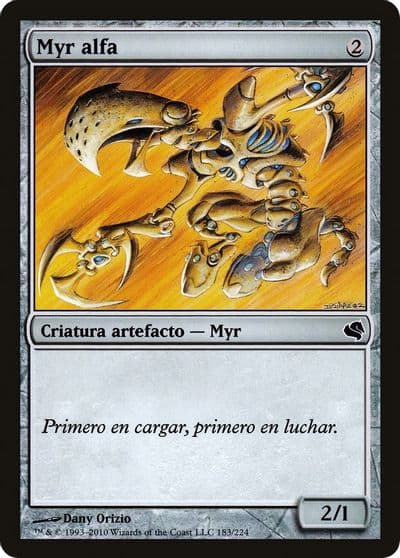 Alpha Myr Spanish Myr alfa Magic Encyclopedia 2011 (Salvat) Magic card