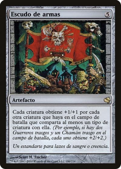 Coat of Arms Spanish Escudo de armas Magic Encyclopedia 2011 (Salvat) Magic card