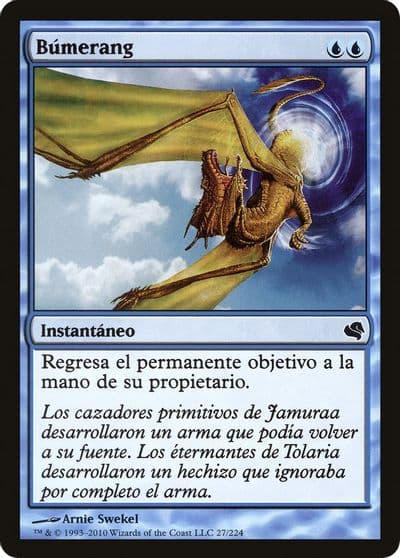 Boomerang Spanish Bumerang Magic Encyclopedia 2011 (Salvat) Magic card
