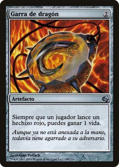 Dragons Claw Spanish Garra de dragon Magic Encyclopedia 2011 (Salvat) Magic card