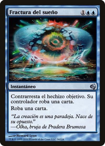 Dream Fracture Spanish Fractura del sueno Magic Encyclopedia 2011 (Salvat) Magic card