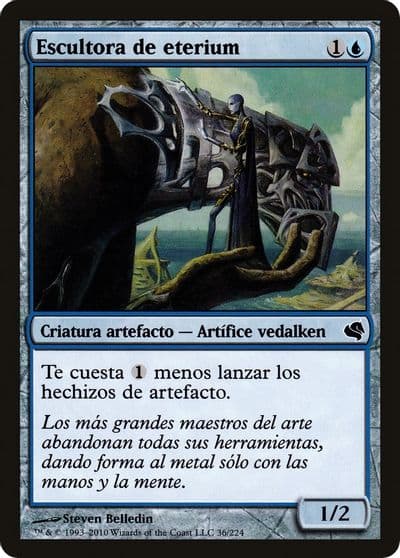 Etherium Sculptor Spanish Escultor de eterium Magic Encyclopedia 2011 (Salvat) Magic card