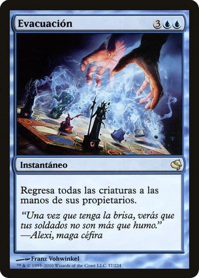 Evacuation Spanish Evacuacion Magic Encyclopedia 2011 (Salvat) Magic card