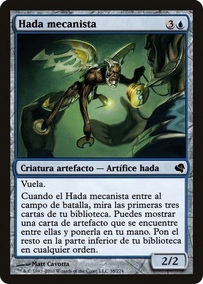 Faerie Mechanist Spanish Hada mecanista Magic Encyclopedia 2011 (Salvat) Magic card