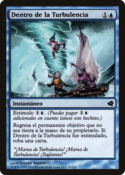 Into the Roil Spanish Dentro de la Turbulencia Magic Encyclopedia 2011 (Salvat) Magic card