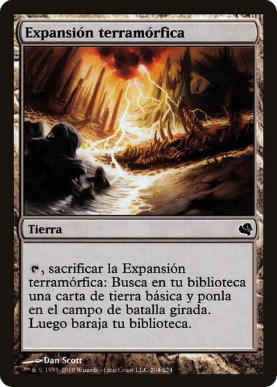 Terramorphic Expanse Spanish Expansion terramorfica Magic Encyclopedia 2011 (Salvat) Magic card