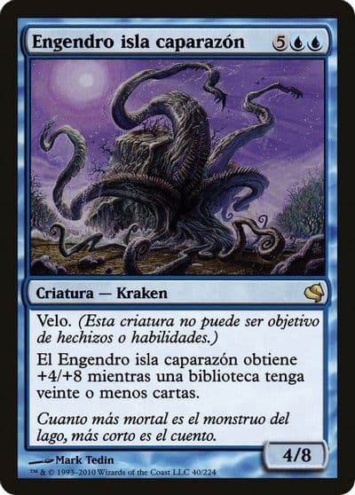 Isleback Spawn Spanish Engendro isla caparazon Magic Encyclopedia 2011 (Salvat) Magic card