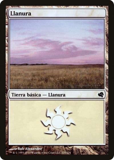 Plains Spanish Llanura 205 Magic Encyclopedia 2011 (Salvat) Magic card