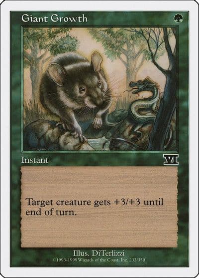 Giant Growth Classic Sixth Edition Magic card