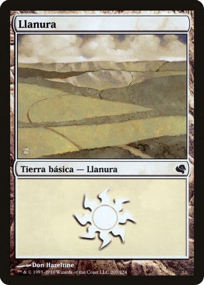 Plains Spanish Llanura 207 Magic Encyclopedia 2011 (Salvat) Magic card