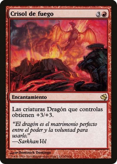 Crucible of Fire Spanish Crisol de fuego Magic Encyclopedia 2011 (Salvat) Magic card