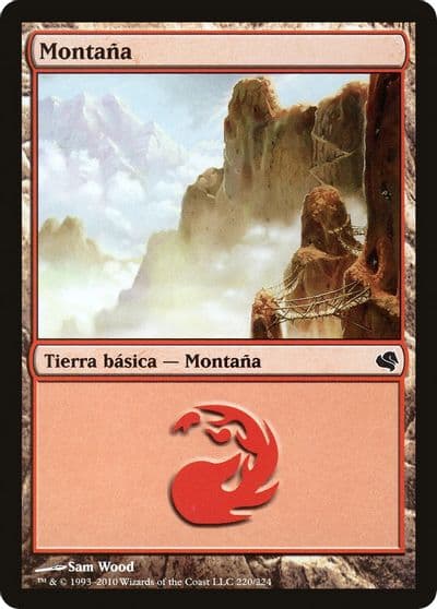 Mountain Spanish Montana 220 Magic Encyclopedia 2011 (Salvat) Magic card
