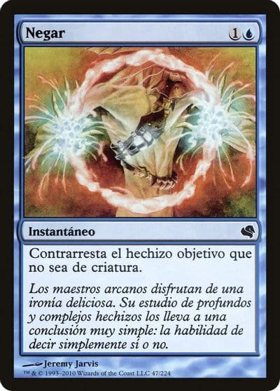 Negate Spanish Negar Magic Encyclopedia 2011 (Salvat) Magic card