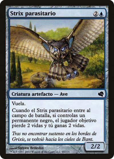 Parasitic Strix Spanish Strix parasitario Magic Encyclopedia 2011 (Salvat) Magic card