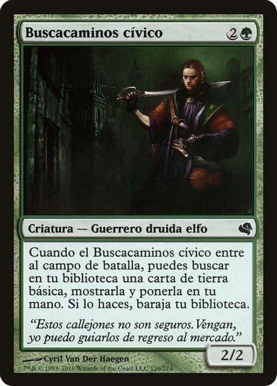 Civic Wayfinder Spanish Buscacaminos civico Magic Encyclopedia 2011 (Salvat) Magic card
