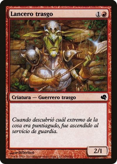 Goblin Piker Spanish Lancero trasgo Magic Encyclopedia 2011 (Salvat) Magic card