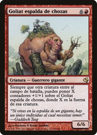 Hamletback Goliath Spanish Goliat espalda de chozas Magic Encyclopedia 2011 (Salvat) Magic card