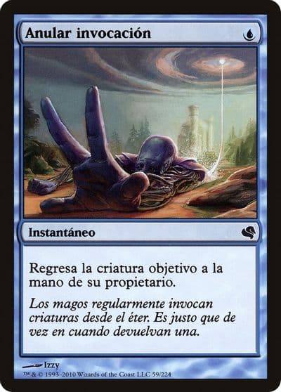 Unsummon Spanish Anular invocacion Magic Encyclopedia 2011 (Salvat) Magic card