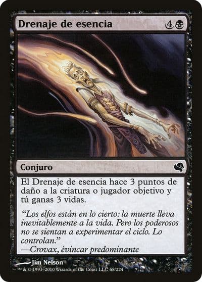 Essence Drain Spanish Drenaje de esencia Magic Encyclopedia 2011 (Salvat) Magic card