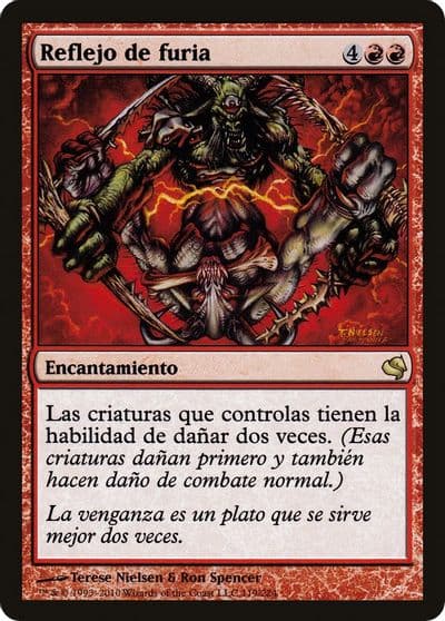 Rage Reflection Spanish Reflejo de furia Magic Encyclopedia 2011 (Salvat) Magic card