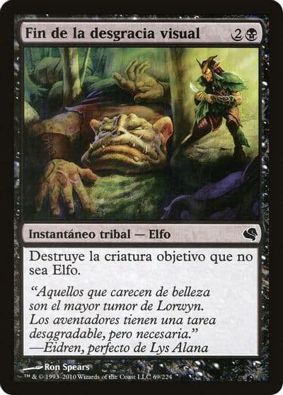 Eyeblights Ending Spanish Fin de la desgracia visual Magic Encyclopedia 2011 (Salvat) Magic card