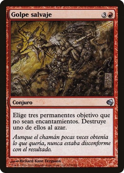 Wild Swing Spanish Golpe salvaje Magic Encyclopedia 2011 (Salvat) Magic card