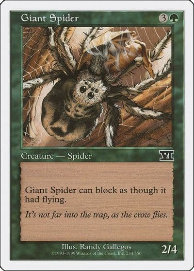 Giant Spider Classic Sixth Edition Magic card