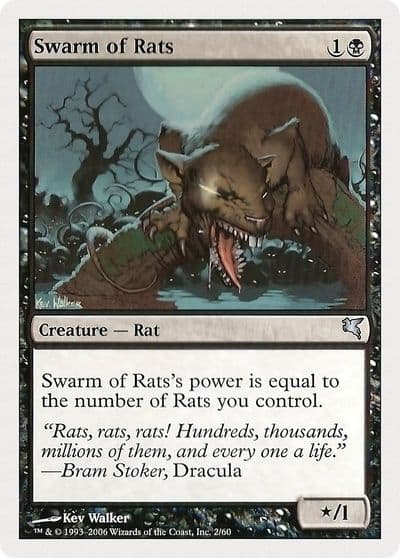 Swarm of Rats 2 Magic Encyclopedia 2005 (Salvat/Hachette) Magic card