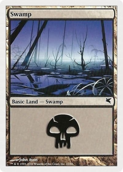 Swamp 10 Magic Encyclopedia 2005 (Salvat/Hachette) Magic card