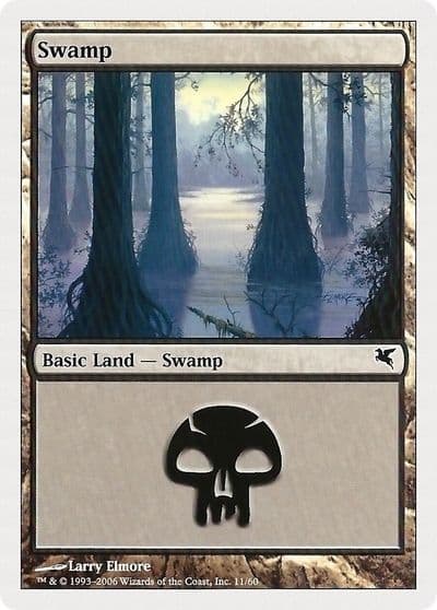 Swamp 11 Magic Encyclopedia 2005 (Salvat/Hachette) Magic card