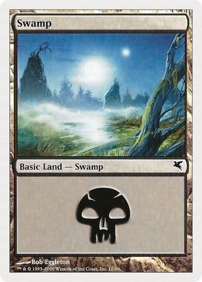 Swamp 12 Magic Encyclopedia 2005 (Salvat/Hachette) Magic card