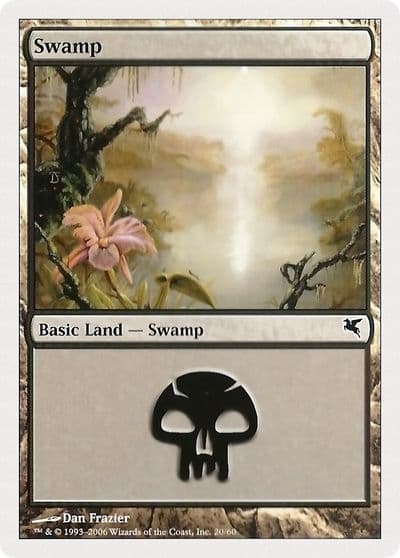 Swamp 20 Magic Encyclopedia 2005 (Salvat/Hachette) Magic card