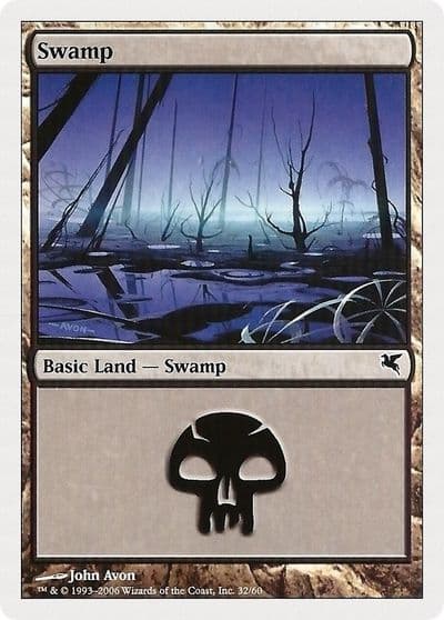 Swamp 32 Magic Encyclopedia 2005 (Salvat/Hachette) Magic card