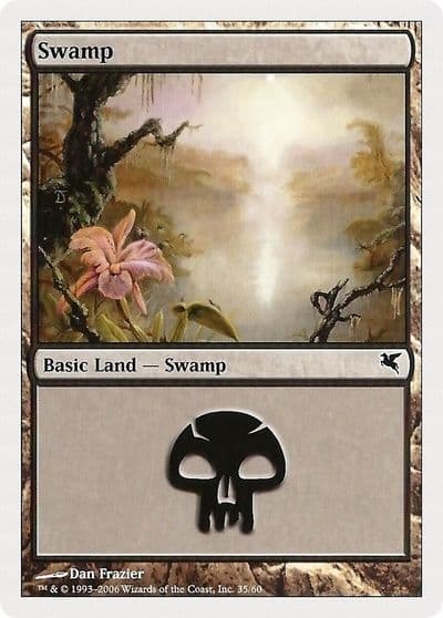 Swamp 35 Magic Encyclopedia 2005 (Salvat/Hachette) Magic card