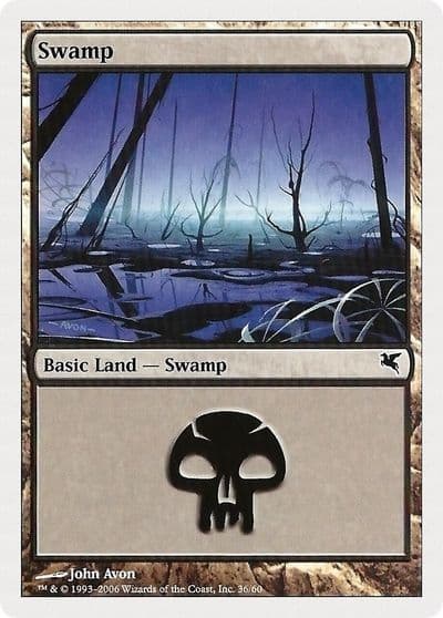 Swamp 36 Magic Encyclopedia 2005 (Salvat/Hachette) Magic card